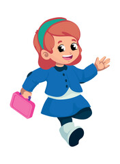 student back to school happy