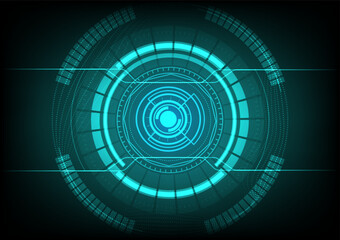 Abstract technology background with green Hi-tech communication concept