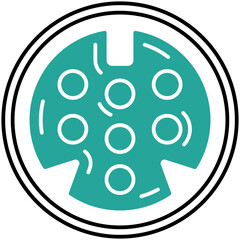 Naklejka premium PS2 Port Icon