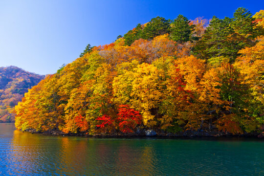 Chuzenji Lake during autumn, Japan,Tochigi Prefecture,Nikko, Tochigi