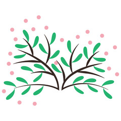 illustration of a green leaf