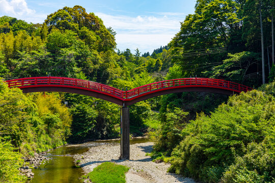 Kannon Bridge in Yoro Gorge, Japan,Chiba Prefecture,Ichihara, Chiba