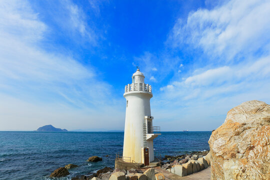 Iragomisaki Lighthouse, Japan,Aichi Prefecture,Tahara, Aichi