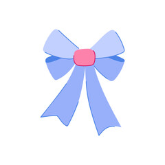 decoration bright bow cartoon. knot card, satin tie, cute orange decoration bright bow sign. isolated symbol vector illustration