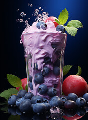 Blueberry Mint Smoothie Delight