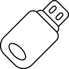 usb line icon design style