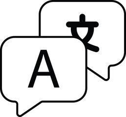 language line icon design style