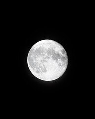 full moon in the night sky