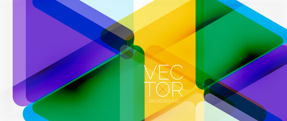 Abstract background. Color transparent triangles in mosaic style with shadow lines. Design for website headers, social media posts, digital art displays, presentations, branding elements, wallpapers