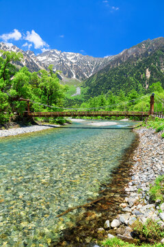 Kappa Bridge, Kamikochi??, Japan,Nagano Prefecture,Matsumoto, Nagano