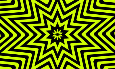 graphic vector of the abstract floral background of green and black colors with Wave Style