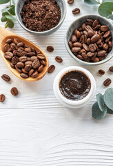 Handmade coffee scrub.