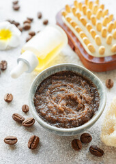 Handmade coffee scrub.