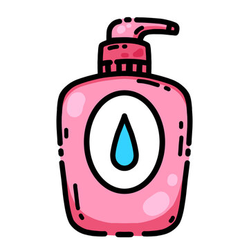 Cute colorful skincare cartoon. Facial product. beauty routine symbol