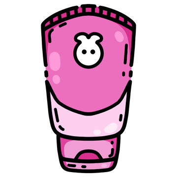 Cute colorful skincare cartoon. Facial product. beauty routine symbol