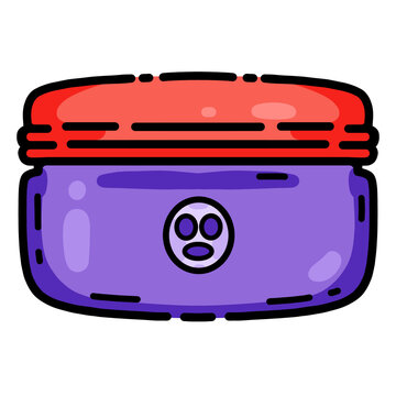 Cute colorful skincare cartoon. Facial product. beauty routine symbol