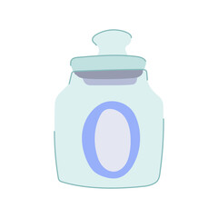 cooking glass container cartoon. empty organic, ingredient fresh, recycle vegetables cooking glass container sign. isolated symbol vector illustration