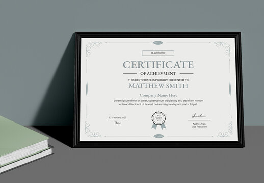Clean Certificate Design
