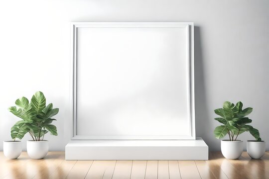empty white room with green wall 4k HD quality photo. 