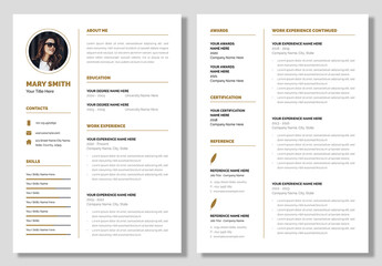 Corporate Resume Layout