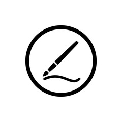 Pen Brush Icon Vector Symbol Design Illustration EPS 10