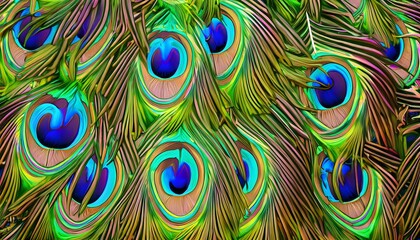 close up of a peacock's feathers wallpaper and background, peacock, feather, bird, color, pattern, colorful, beauty, nature, texture, green, blue, beautiful, art, peacock feather, closeup, 
