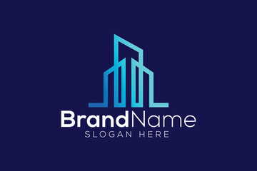 Fototapeta premium Minimal and Professional home real estate vector logo design