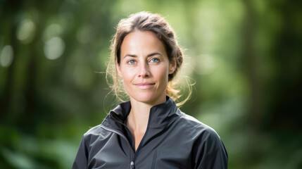 Fototapeta premium Portrait of a woman at an environmental consultancy developing sustainable solutions