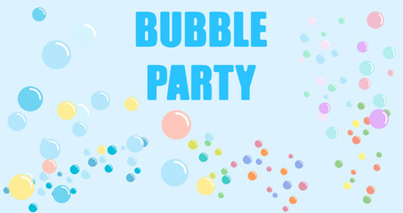 Bubble Party Vector SVG Children's Celebration