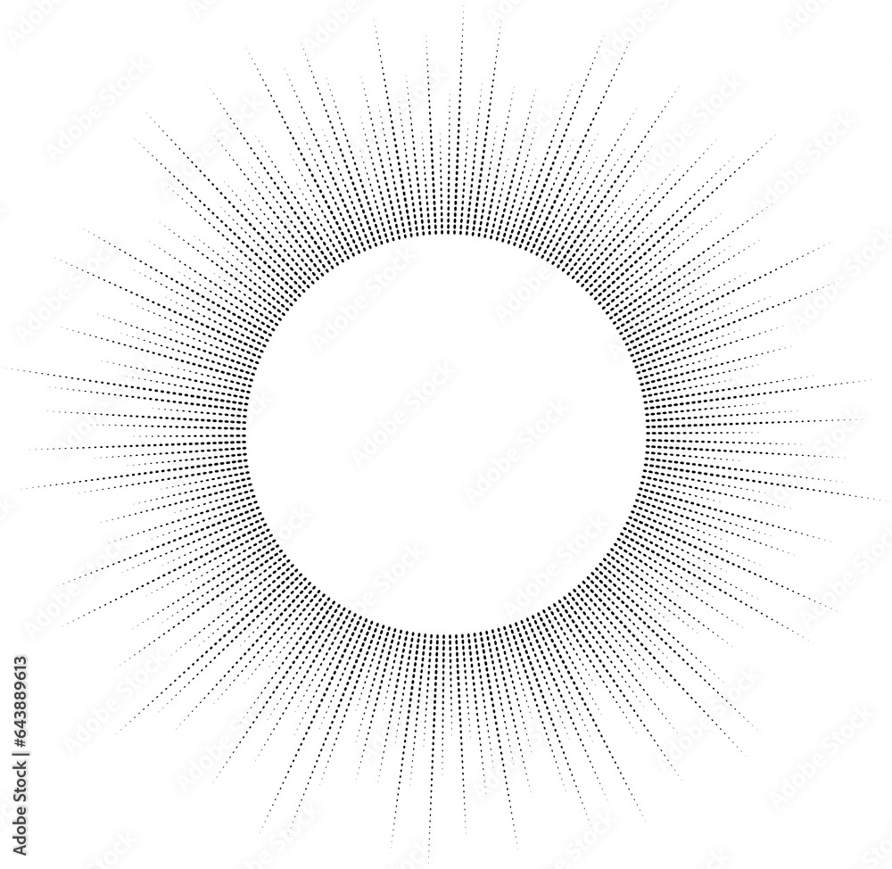 Poster circle sound wave. audio music equalizer. round circular icon. spectrum radial pattern and frequency