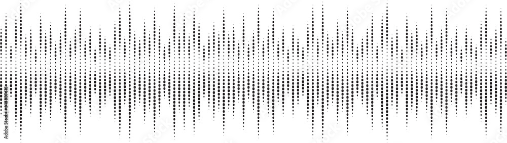 Poster sound wave. audio music equalizer. spectrum radial pattern and frequency frame