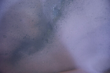 Soap foam and bubbles background