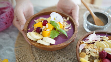 Obraz na płótnie Canvas Acai Bowl healthy food