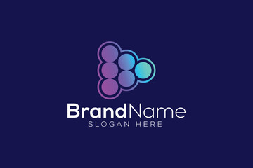 Minimal and Professional play icon vector logo design