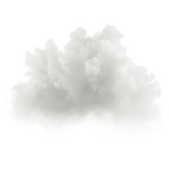 Realistic fluff clouds on transparent backgrounds specials effect 3d rendering png