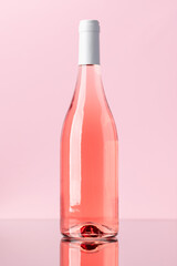 Rose wine bottle