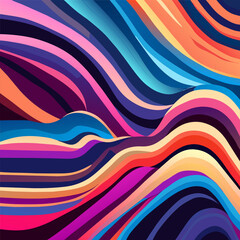 abstract horizontal wallpaper textured liquid background with colorful waves vector illustration