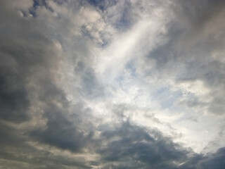 overcast sky in rain season