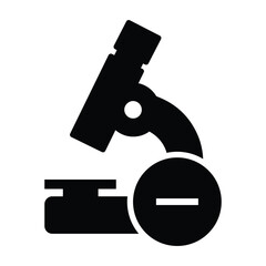Remove microscope, microscope, lab icon