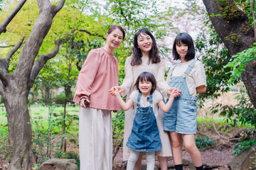 Obraz premium 家族の女性メンバーたち