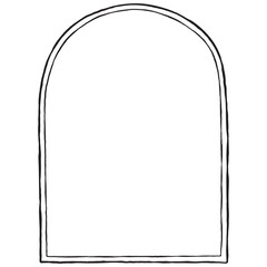 Arch frame hand drawn