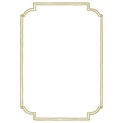 Modern frame hand drawn