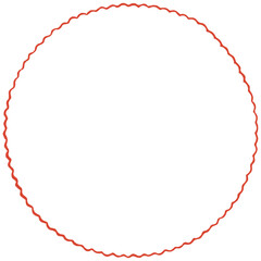Naklejka premium Round frame hand drawn