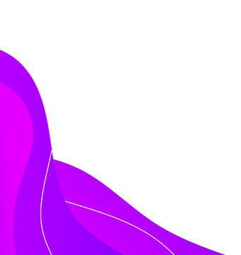 fluid wave corner border frame