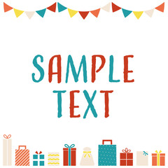 背景イラスト_プレゼントボックス_白背景