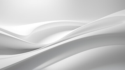 abstract white curve background 3d rendering