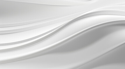 abstract white curvy background 3d rendering