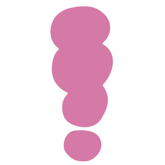 Cloud exclamation mark flat illustration