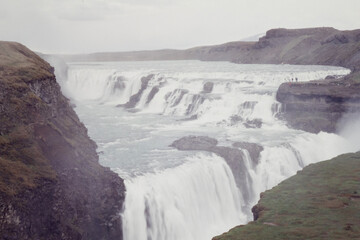 Godafoss Waterfall in Iceland in winter