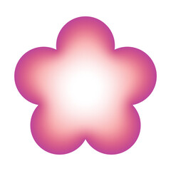 Inner glow flower shape